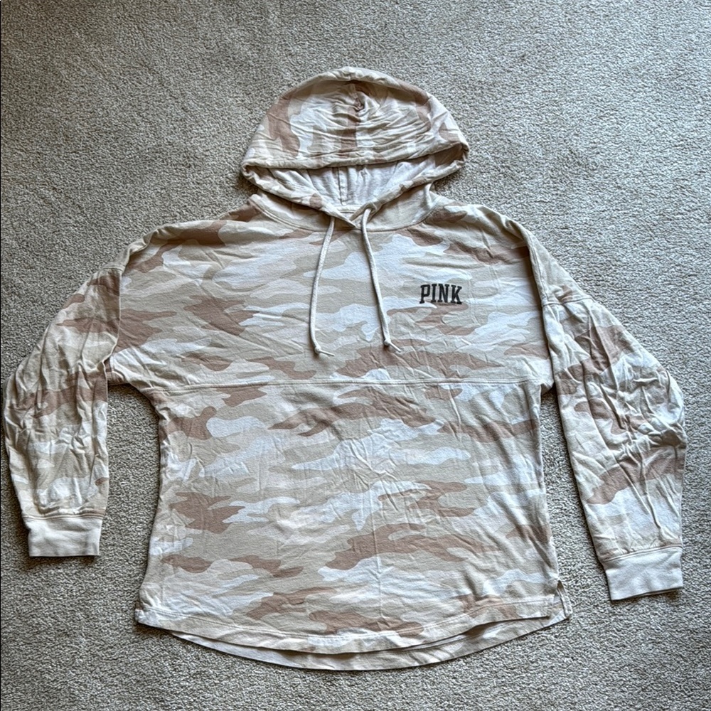 Victoria’s Secret pink sand camo hoodie